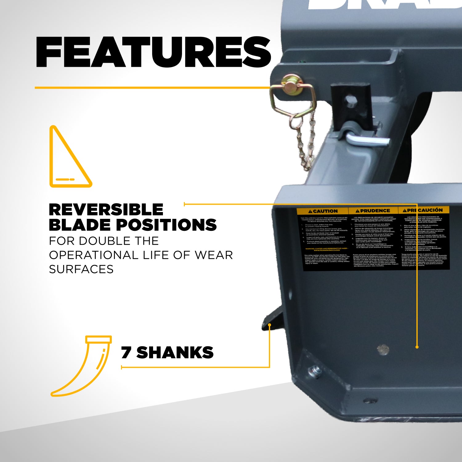 3-Point Box Grader Scraper 96" 35/60 HP – BE-GS08N-zoom-5