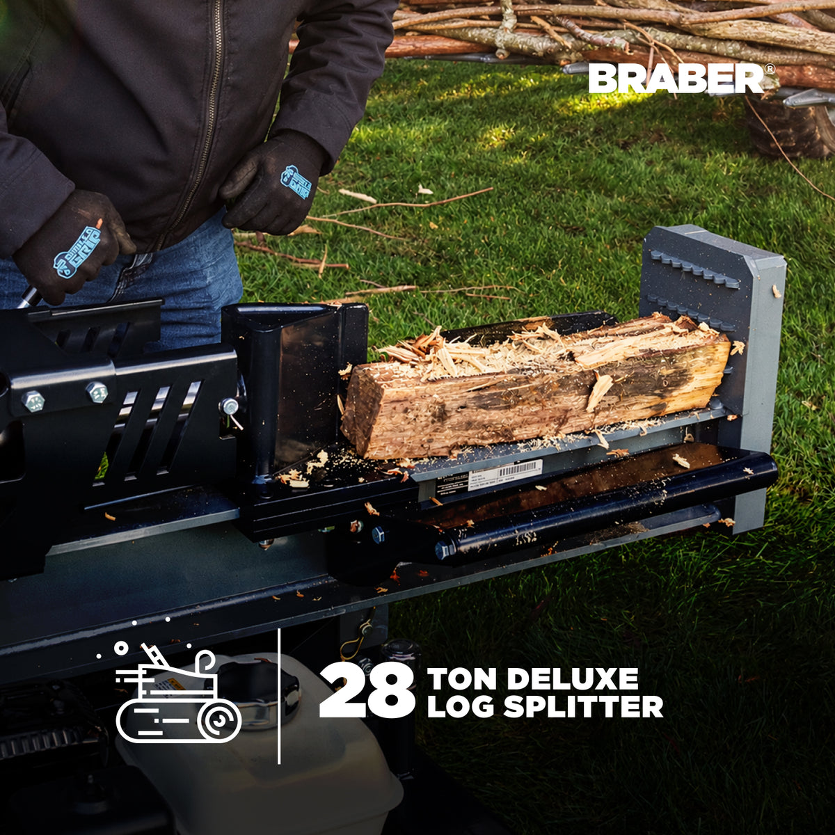Log Splitter 28 Ton Honda GX200 – BE-LS28DH-2
