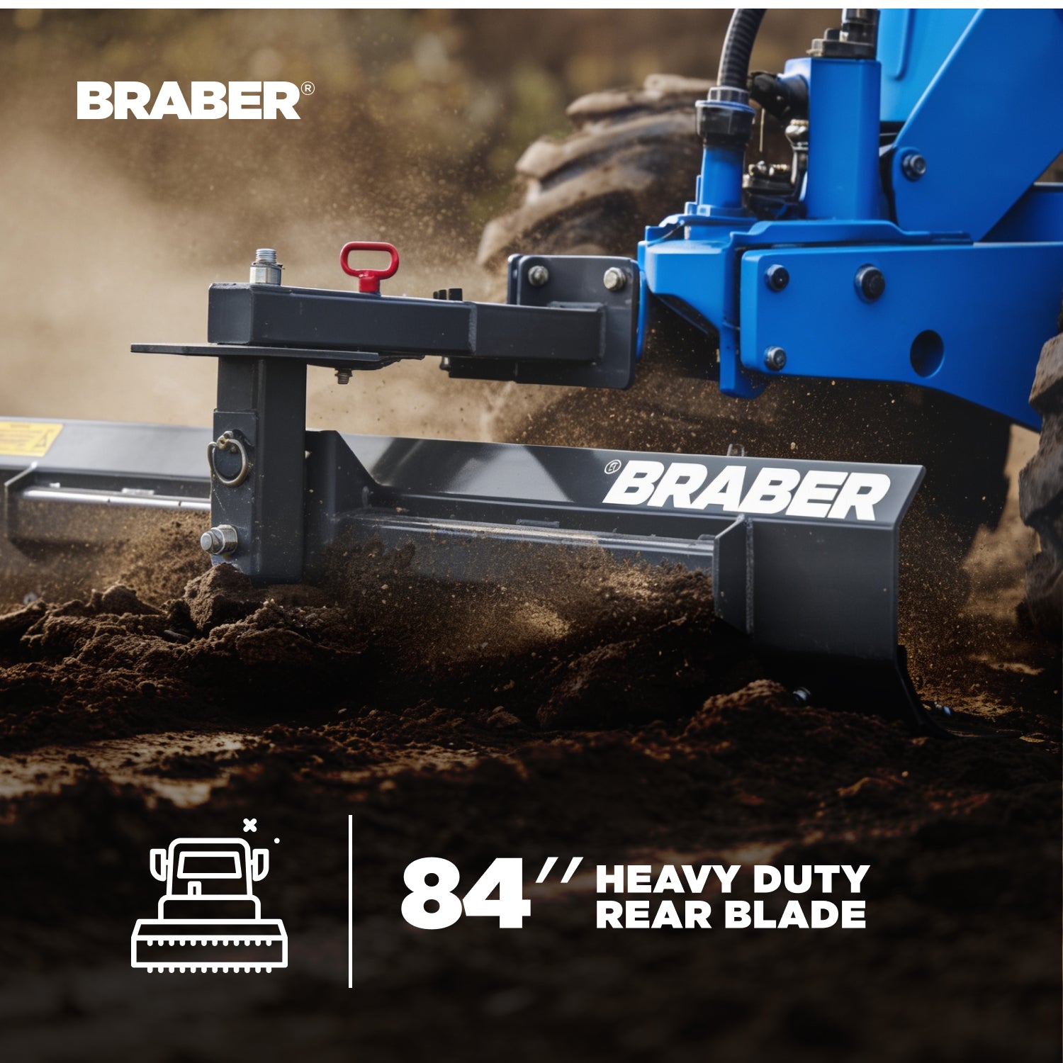 Heavy-Duty 3-Point Rear Blade 7' 40/60 HP – BE-RB207HDN