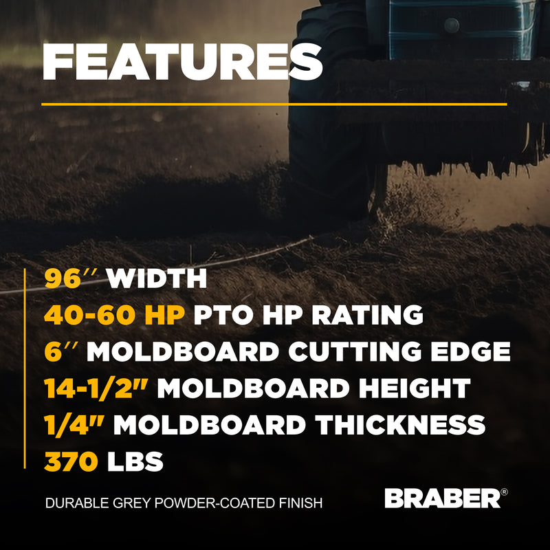 Heavy-Duty 3-Point Rear Blade 8' 40/60 HP – BE-RB208HDN-zoom-