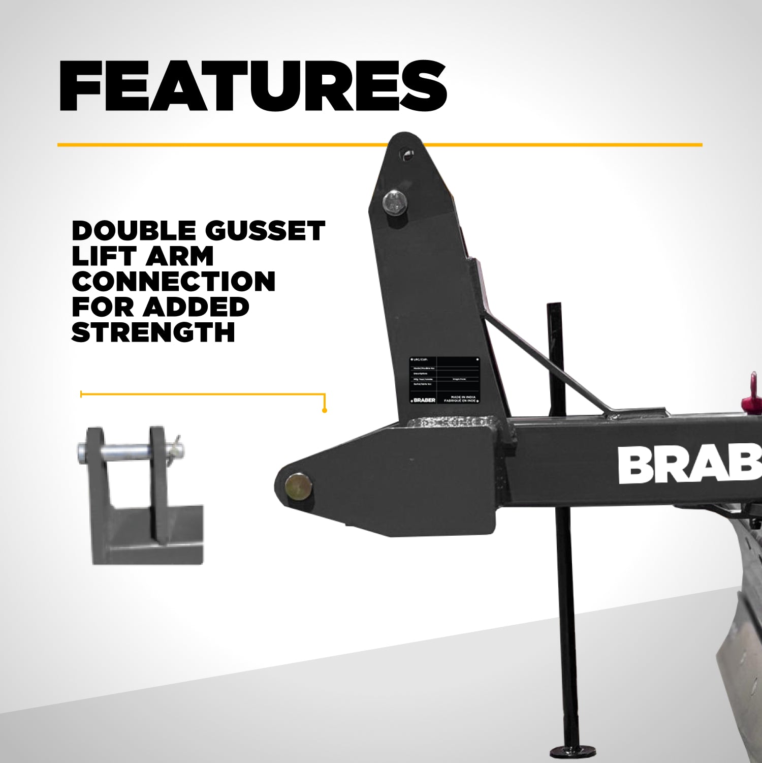 Heavy-Duty 3-Point Rear Blade 8' 40/60 HP – BE-RB208HDN-zoom-5