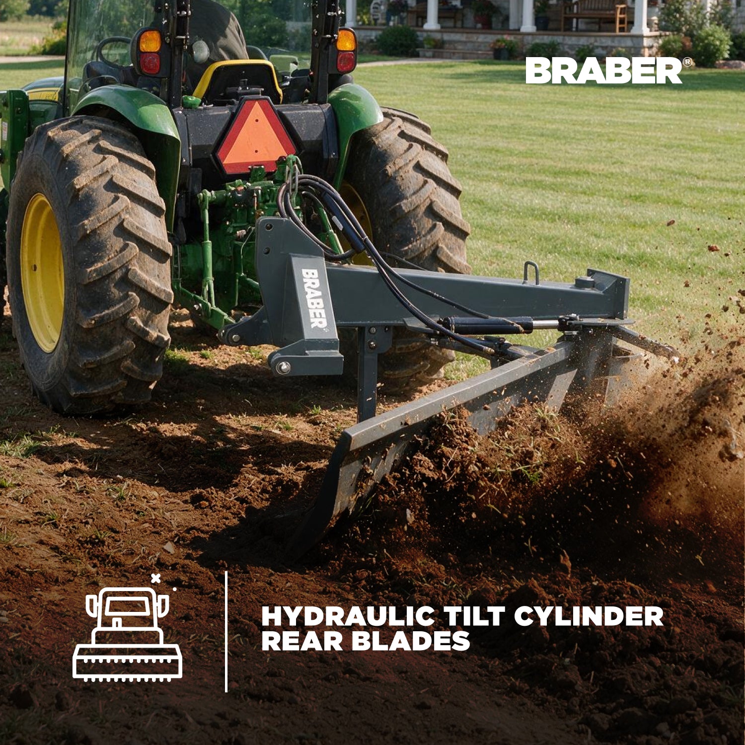 Hydraulic Tilt Cylinder Rear Blades – BE-RB408TILTCYL-zoom-2