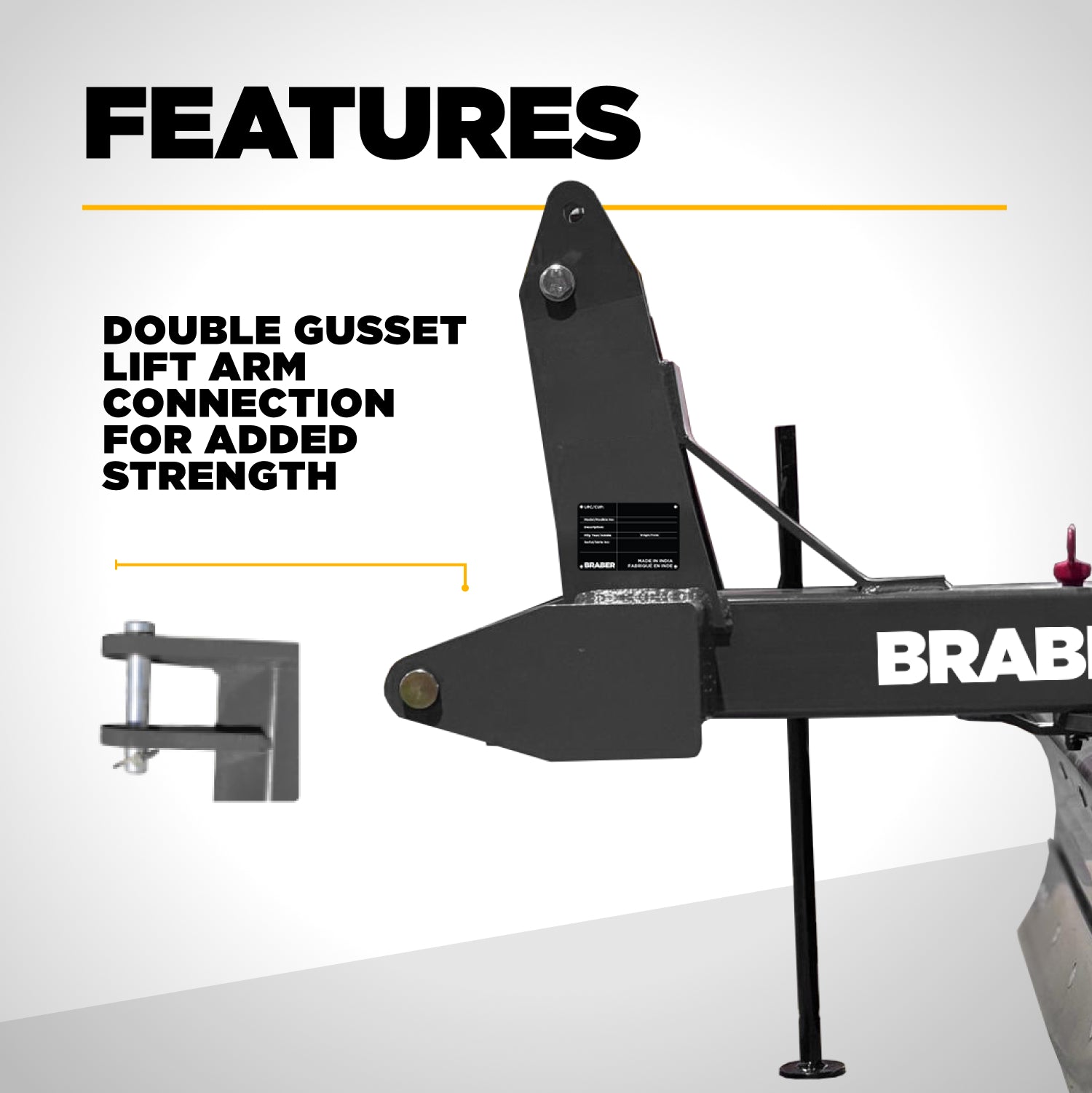 Heavy-Duty 3-Point Rear Blade 9' Hydraulic Angle up to 80 HP – BE-RB409HDG-zoom-5