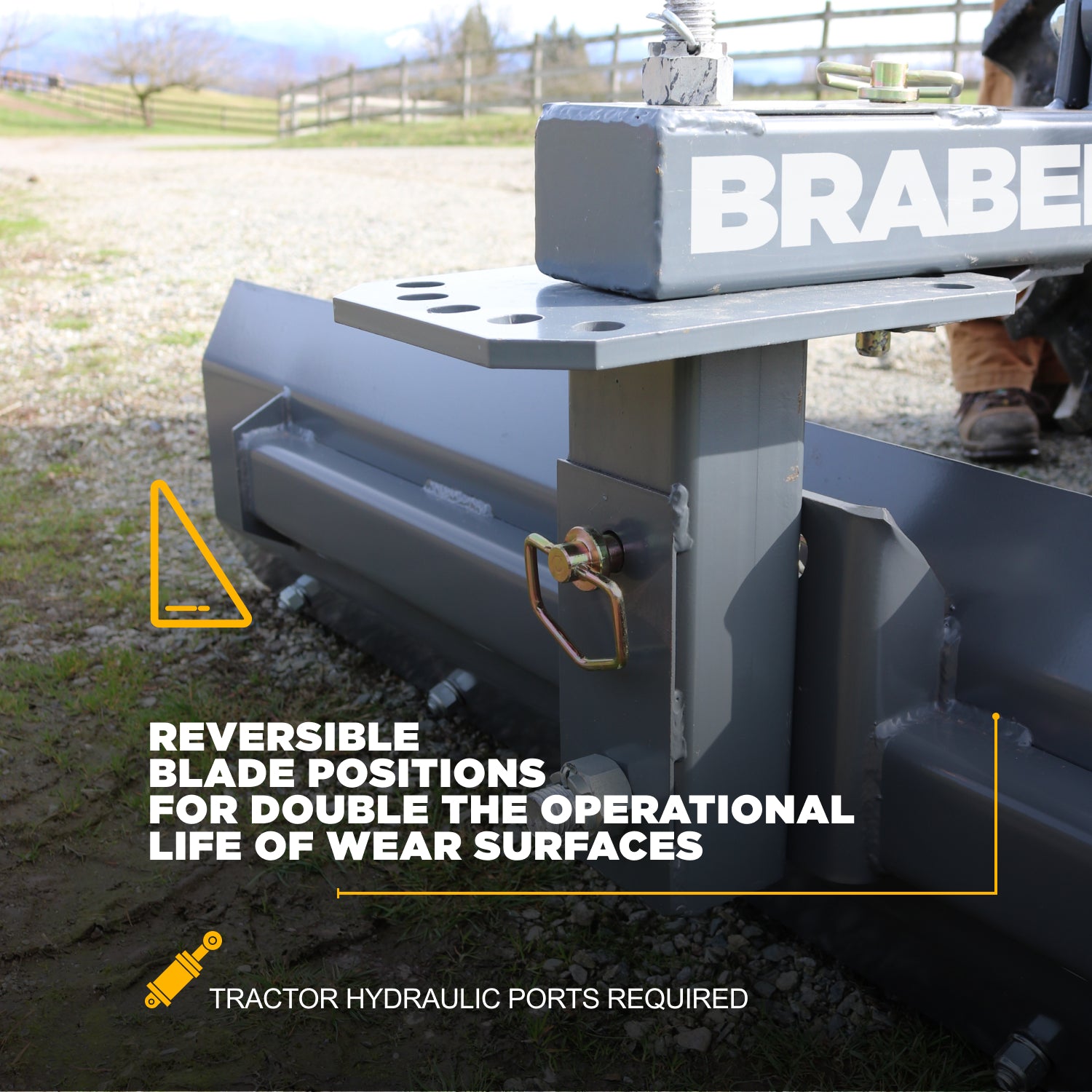 Heavy-Duty 3-Point Rear Blade 9' Hydraulic Angle up to 80 HP – BE-RB409HDG-zoom-6