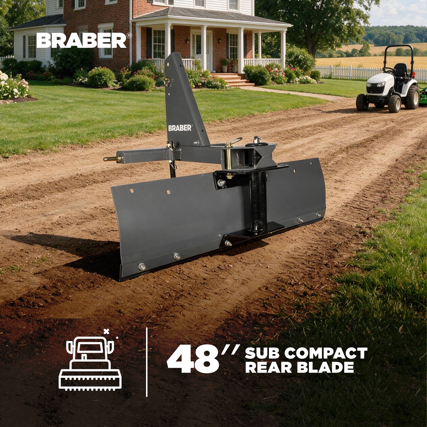 3-Point Rear Blade 48" Sub-Compact 17/25 HP – BE-RBC48N-2
