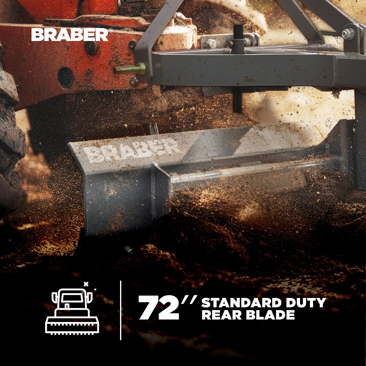 3-Point Rear Blade 72" 20/30 HP – BE-RBR6N