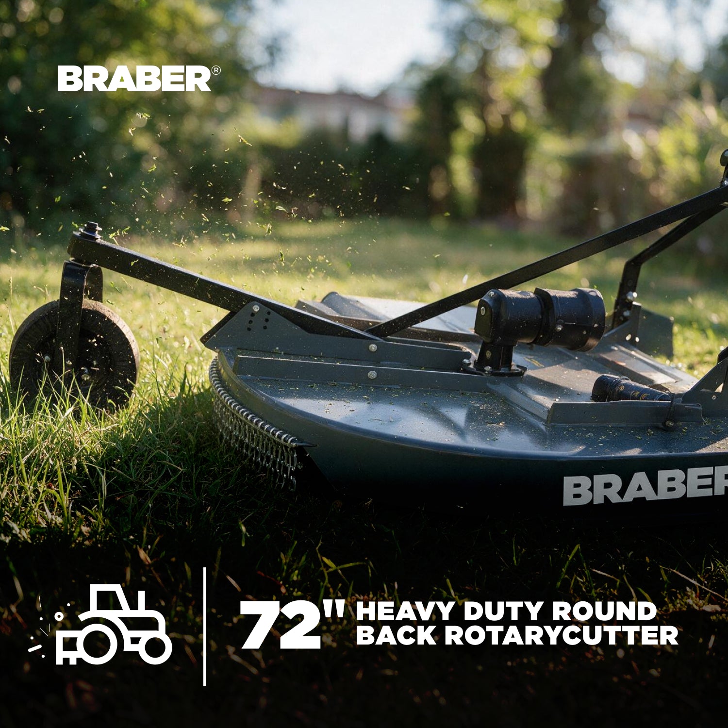 Heavy-Duty 3-Point PTO Rotary Cutter 6' up to 70 HP – BE-RC6HDG-zoom-2