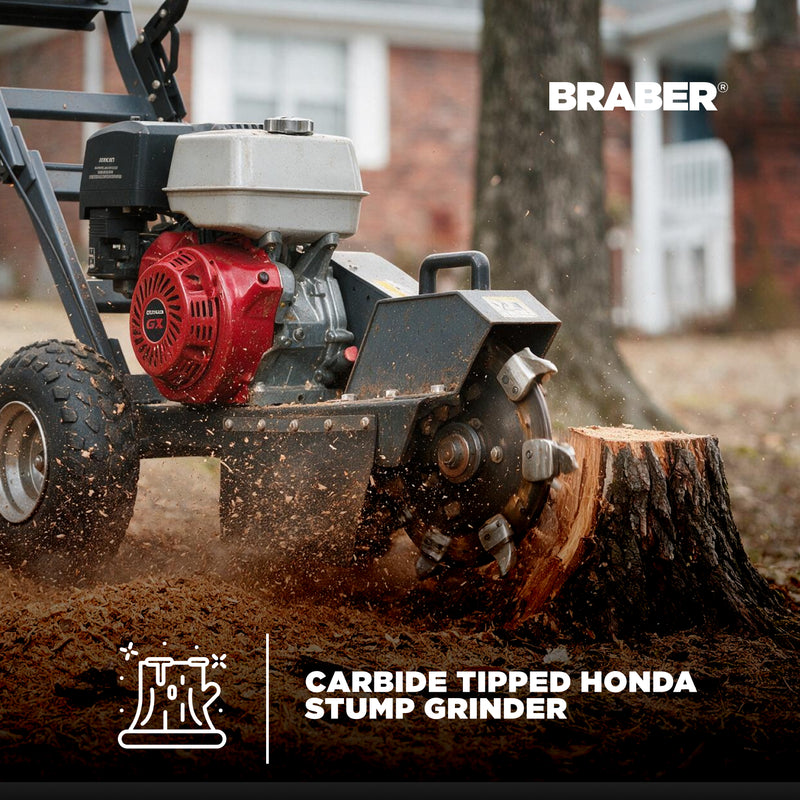 Stump Grinder 9" Below Grade Honda GX390 – BE-SGGH13-zoom-
