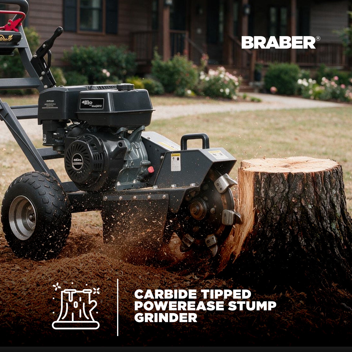 BRABER Carbide Tipped Stump Grinder-2
