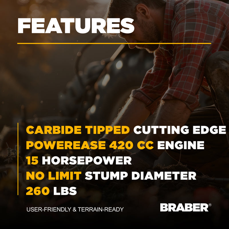 BRABER Carbide Tipped Stump Grinder-zoom-