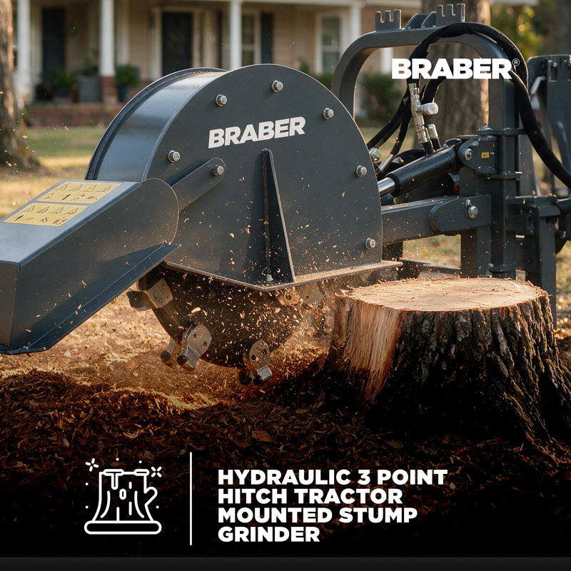 3-Point PTO Stump Grinder 14" Below Grade – BE-SGH24-zoom-