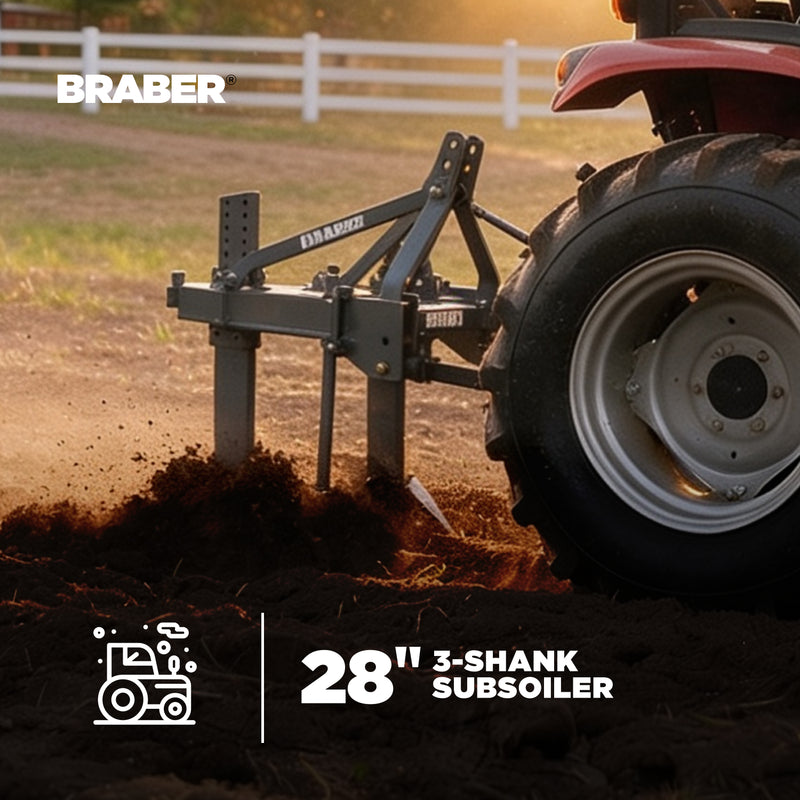 3-Shank Subsoiler 28" Depth 90/115 HP – BE-SS3HD-zoom-