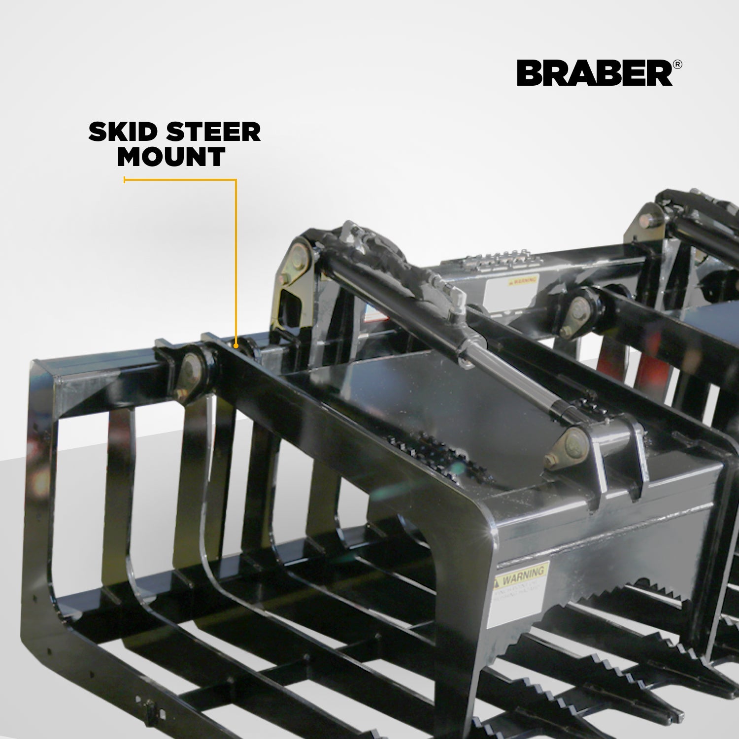 Skid Steer Root Grapple Bucket 66" Heavy-Duty – BE-SSGBS67-5