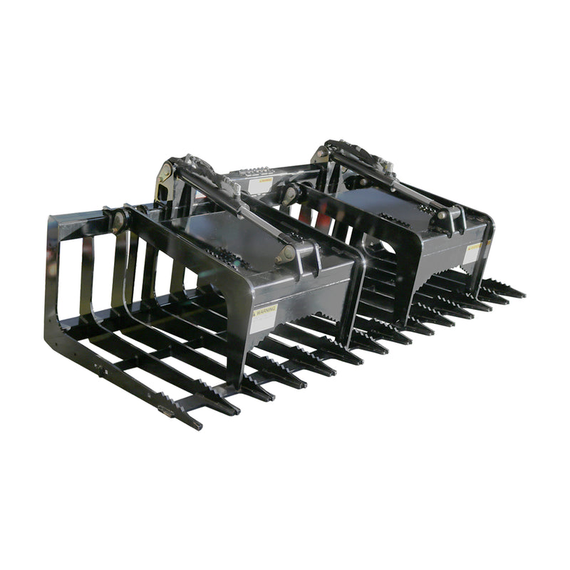Skid Steer Root Grapple Bucket 66" Heavy-Duty – BE-SSGBS67-zoom-