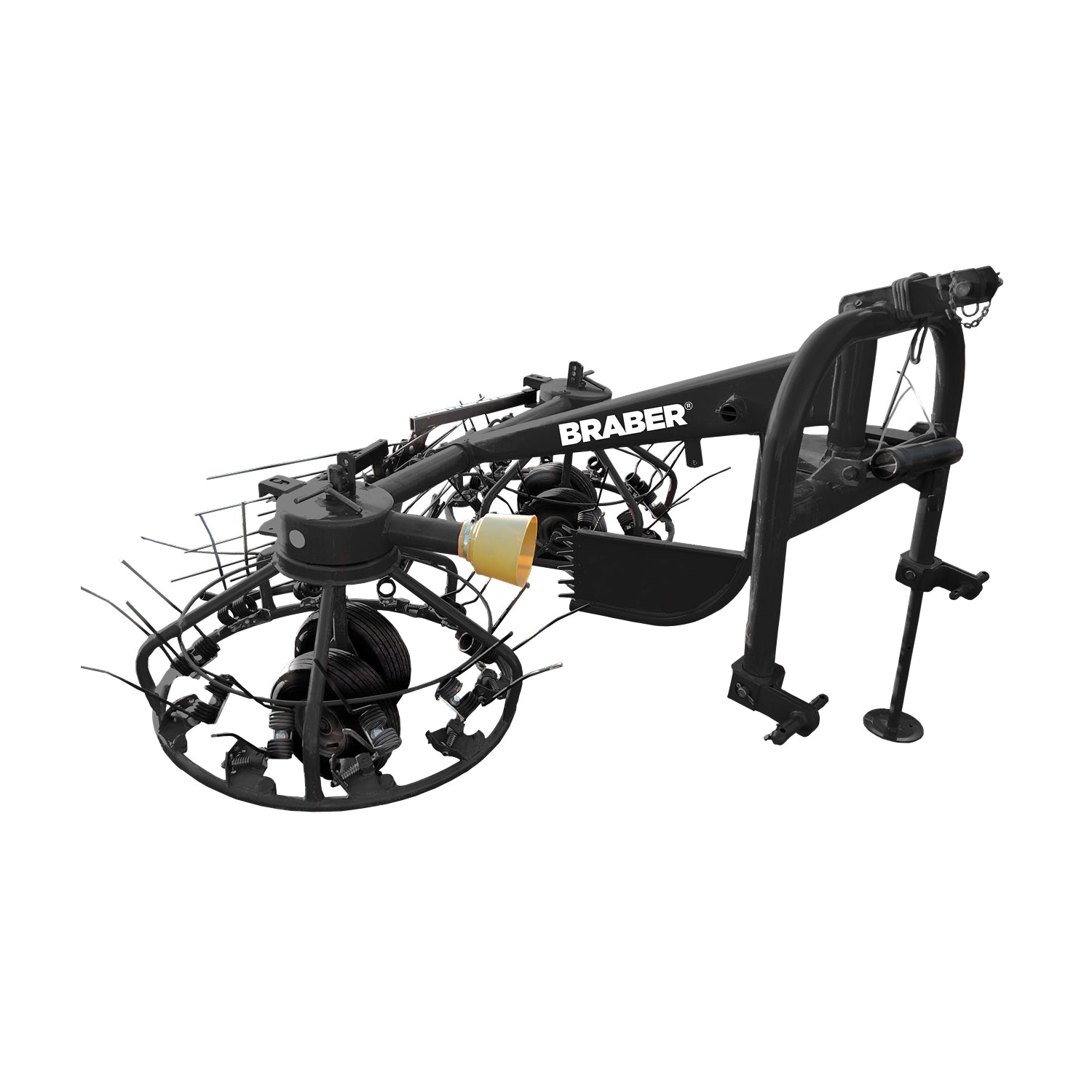 3-Point PTO Tedder Rake 9'10" Tandem Wheel 24 HP+ – BE-TR300T