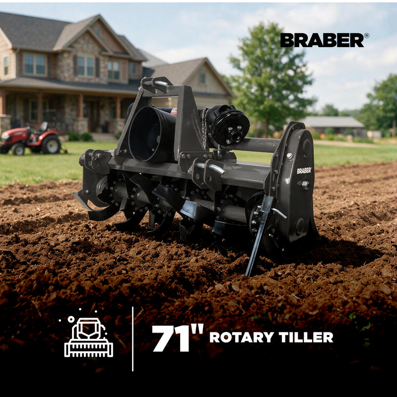 3-Point PTO Rotary Tiller 71" 20/50 HP – BE-TS180-zoom-