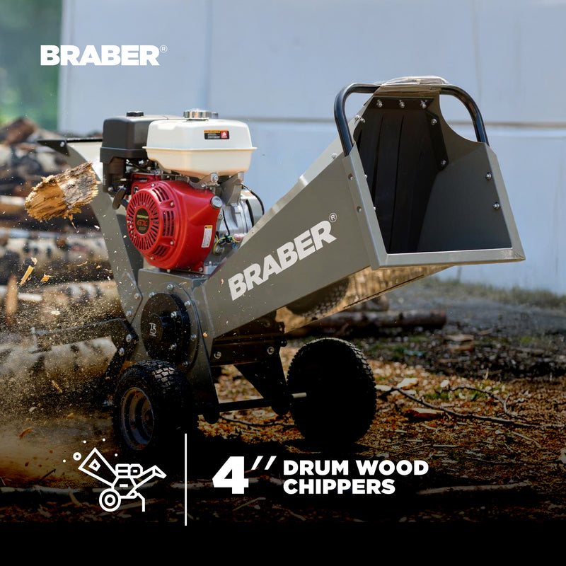 Wood Chipper Shredder 4" Capacity Honda GX390 – BE-WCGR4H13-zoom-