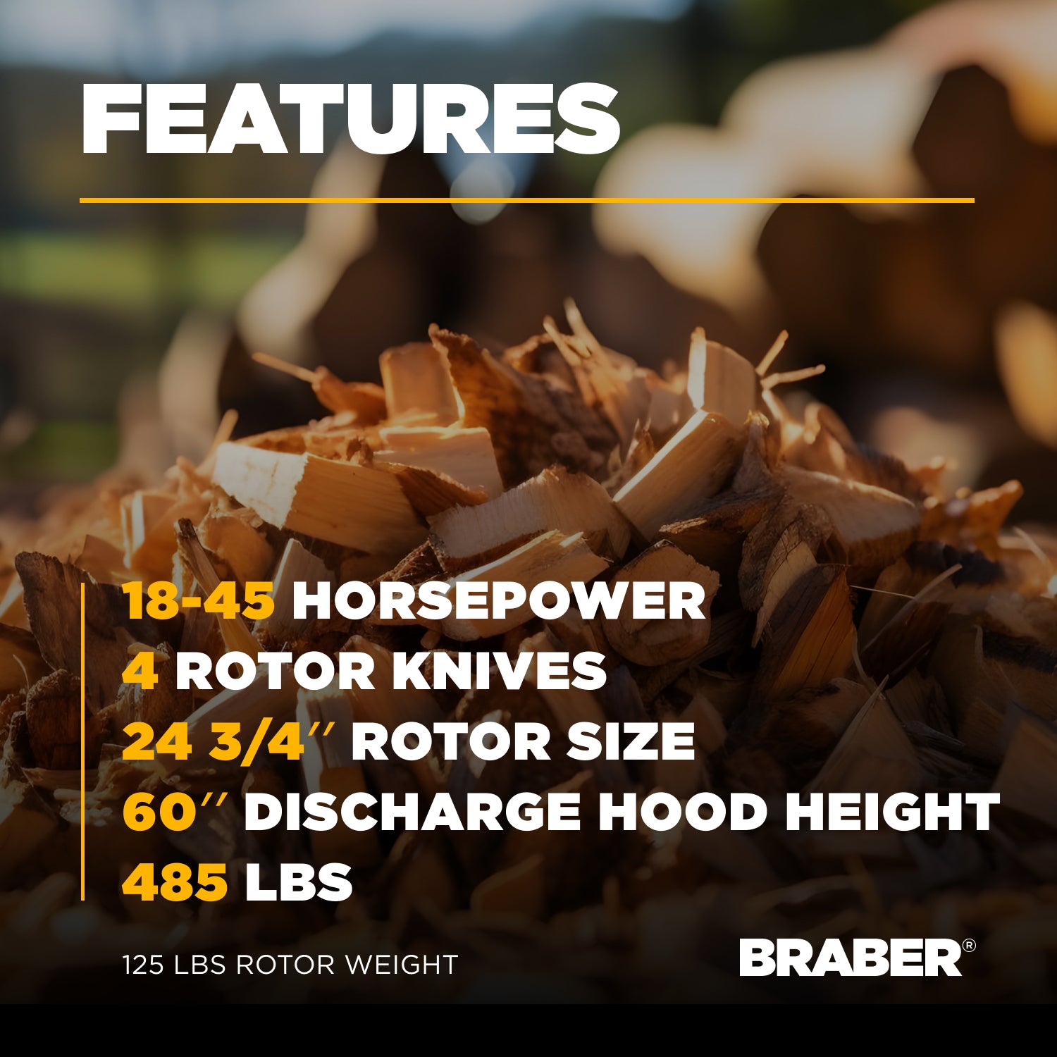 3-Point PTO Wood Chipper 5" Capacity 18/45 HP – BE-WCX5-zoom-4