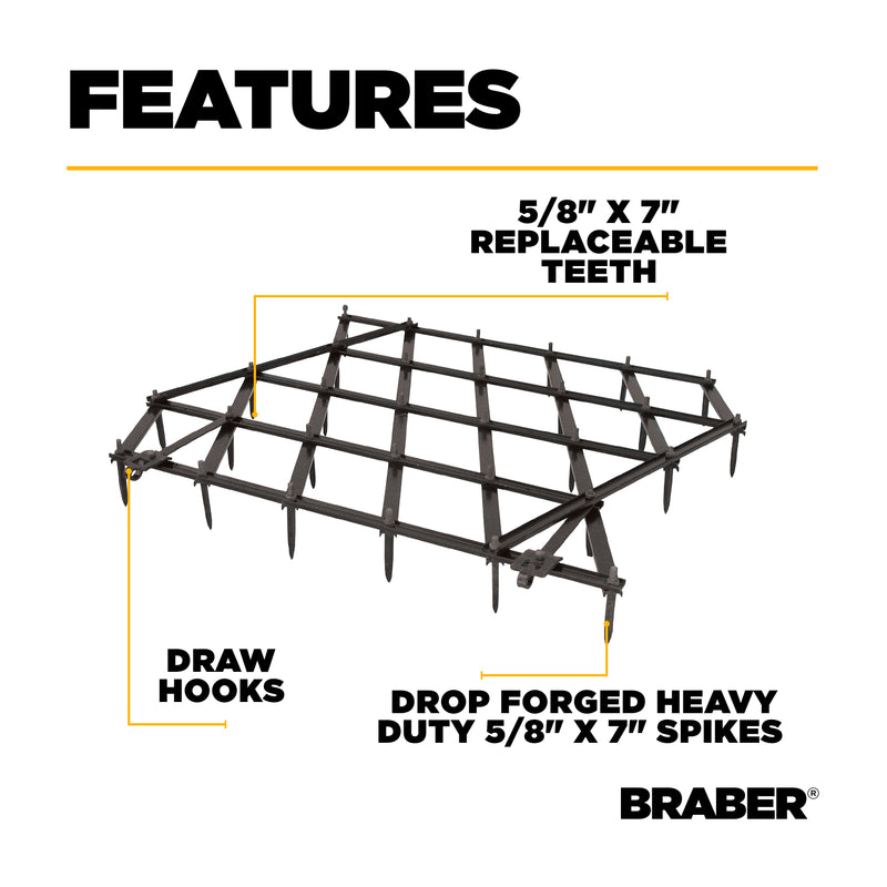 Tow-Behind Diamond Harrow 40" – HAR40S-zoom-