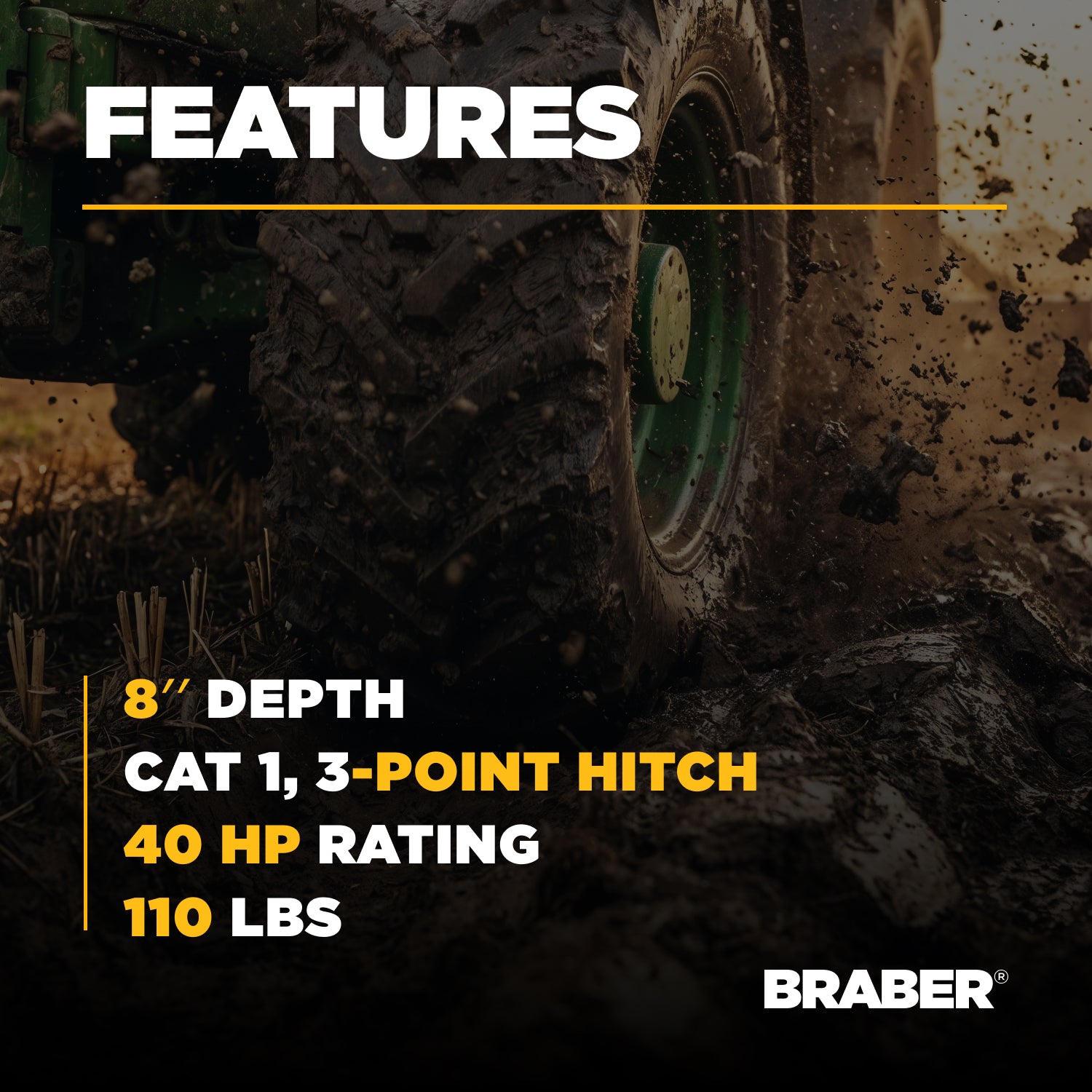 3-Point Middlebuster 15" up to 40 HP – MB15N-3