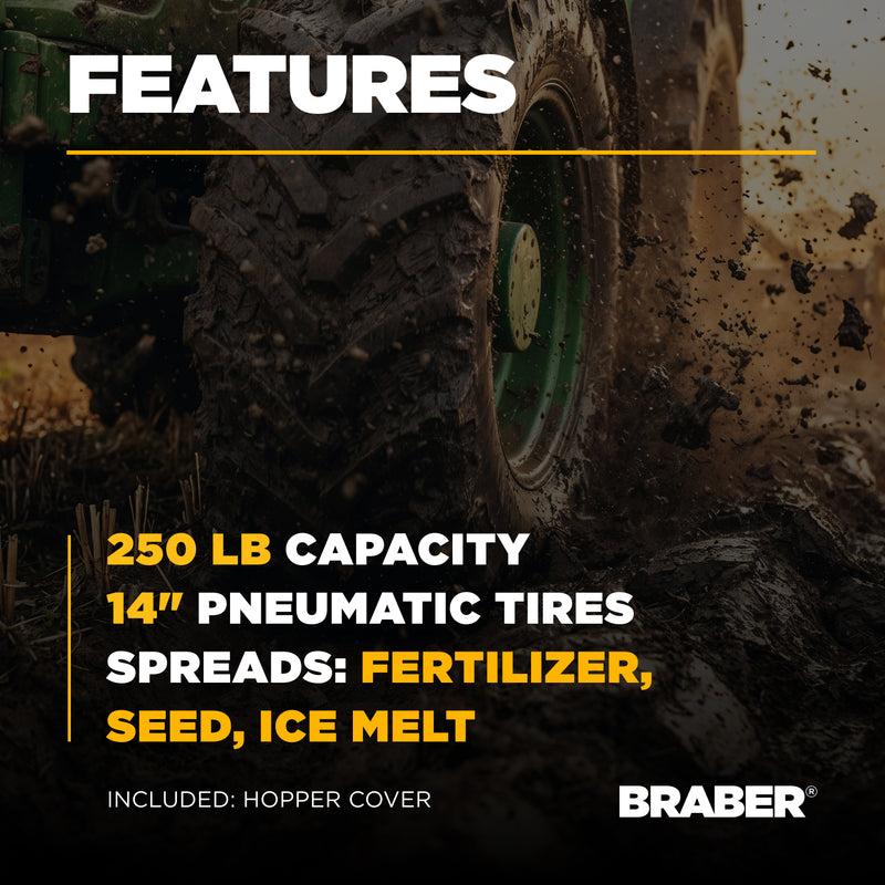 Tow-Behind Broadcast Spreader 250 lb – PFS105T-zoom-