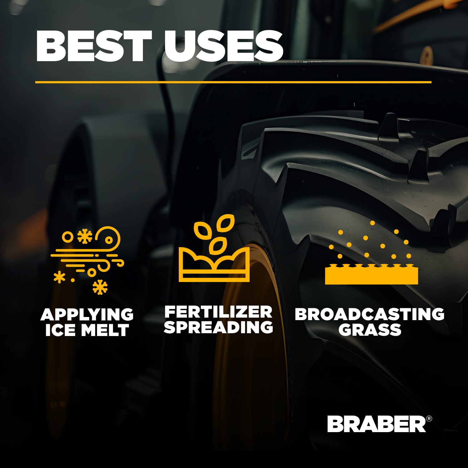 Tow-Behind Broadcast Spreader 250 lb – PFS105T-4