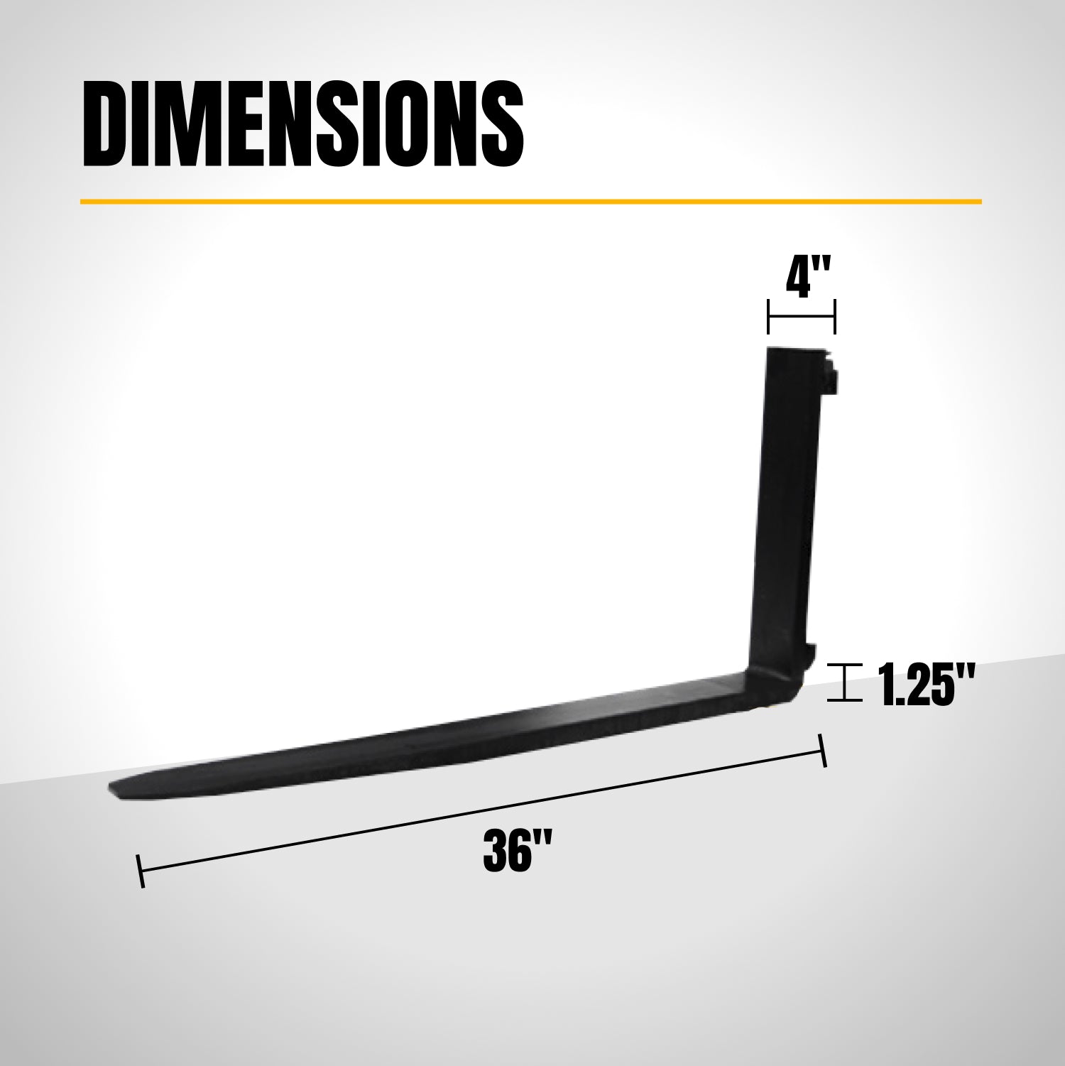 Class II Pallet Fork Tine 36" – PFT36LDJ-zoom-4