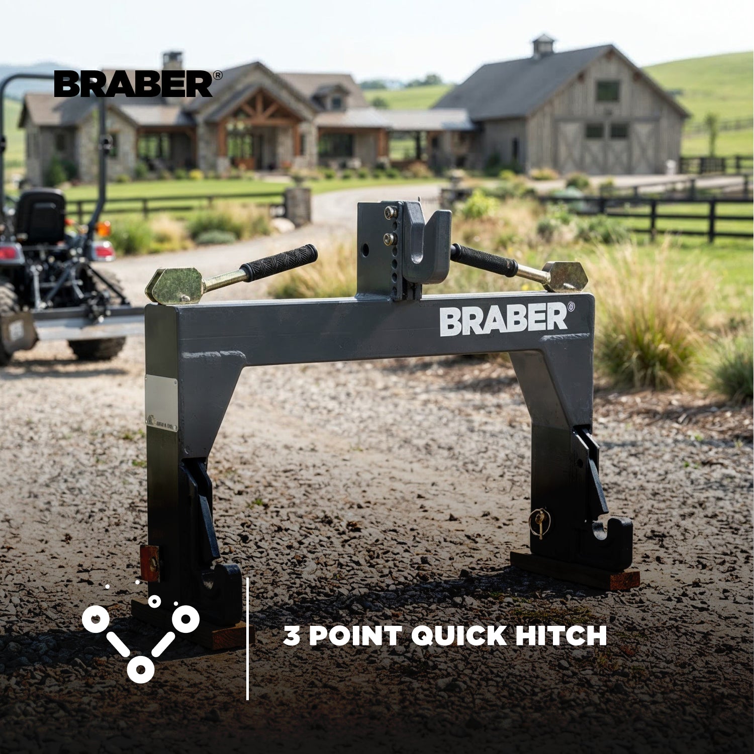 4-Point Quick Hitch CAT 1 29" up to 50 HP – QH1N-zoom-2