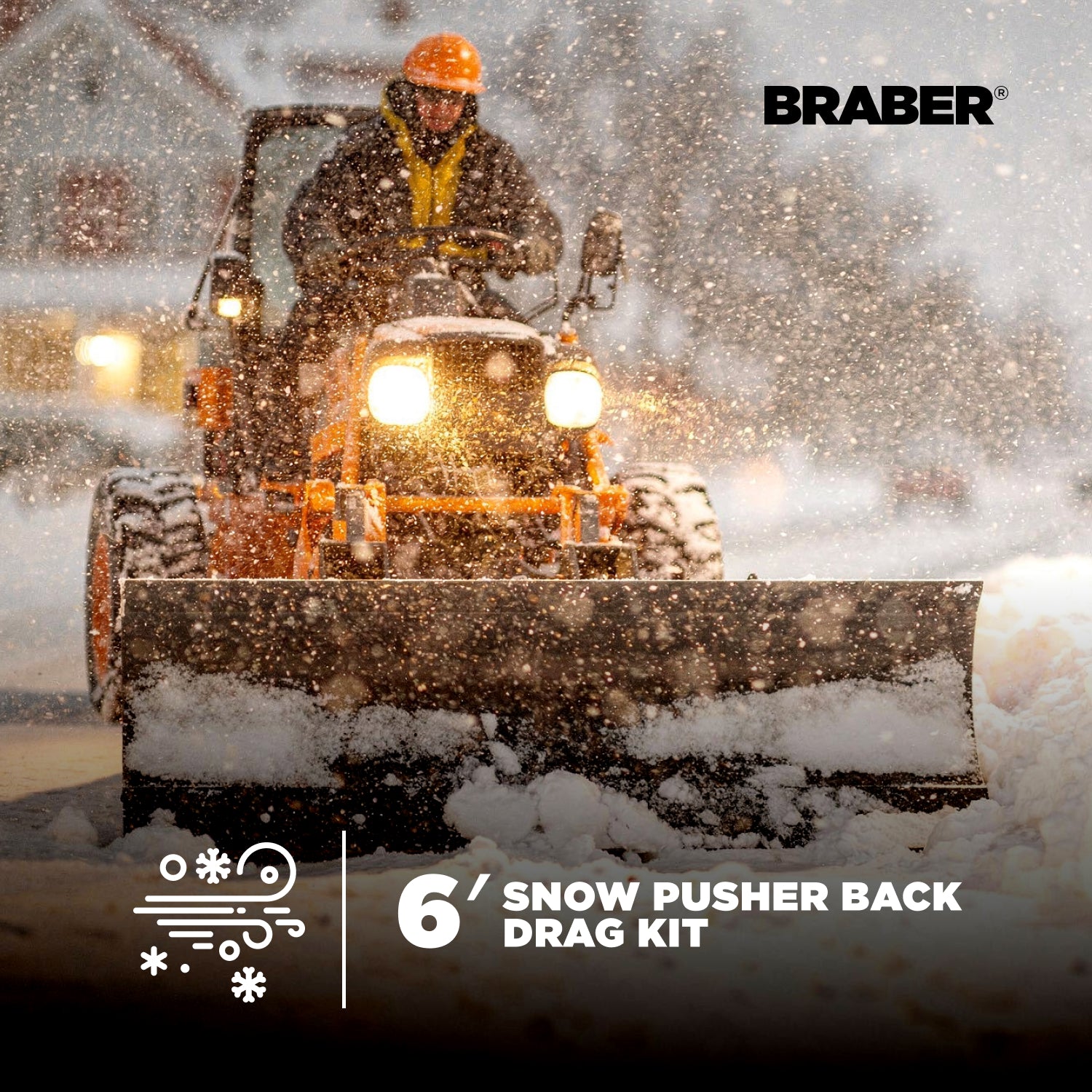 Snow Pusher Back Drag Kit for 6' Pushers – SPBDK6-zoom-2