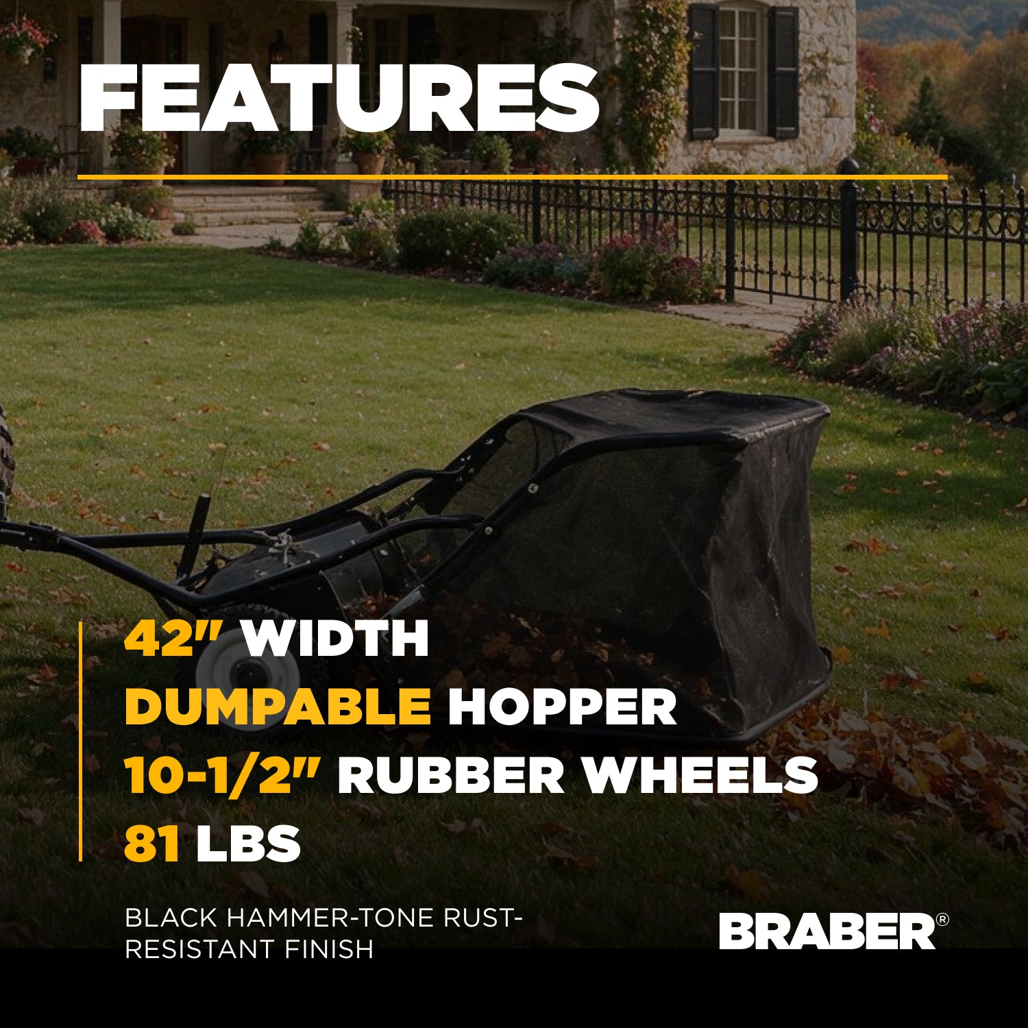 Tow-Behind Lawn Sweeper 42" – SW42T-zoom-3