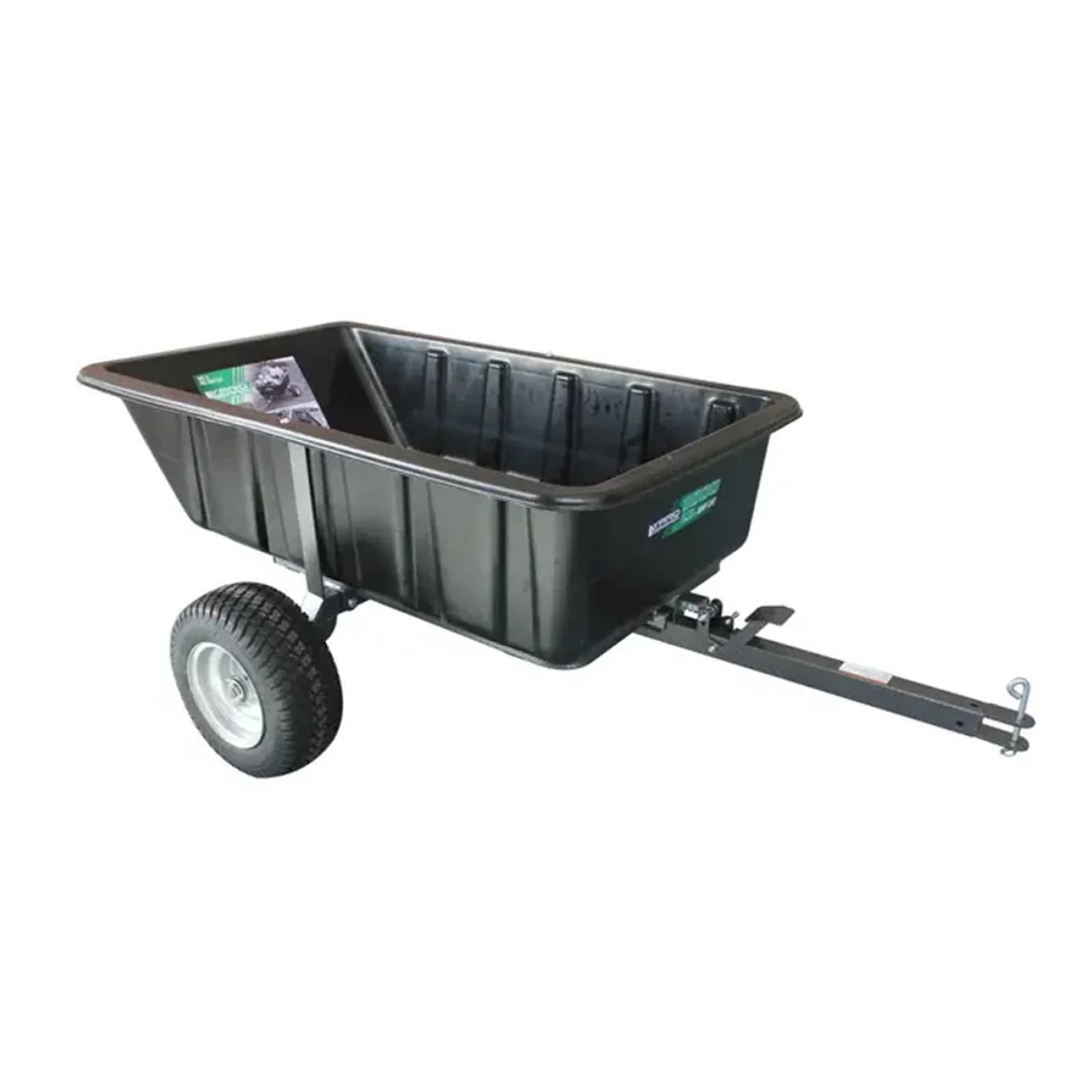 Tow-Behind Poly Dump Cart 1000 lb 2-Wheel – TCP1000