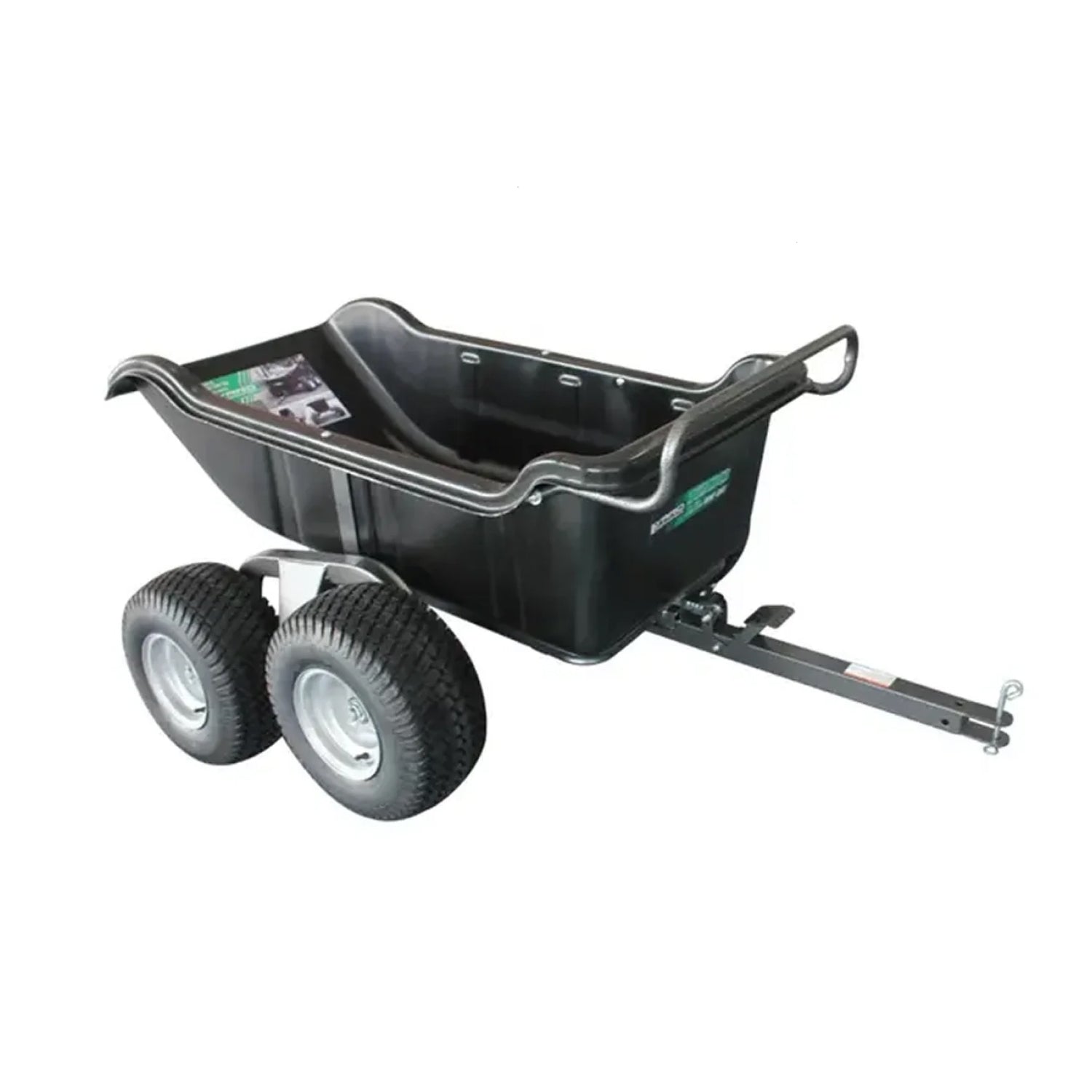 Tow-Behind Poly Dump Cart 1200 lb 4-Wheel – TCP12004W