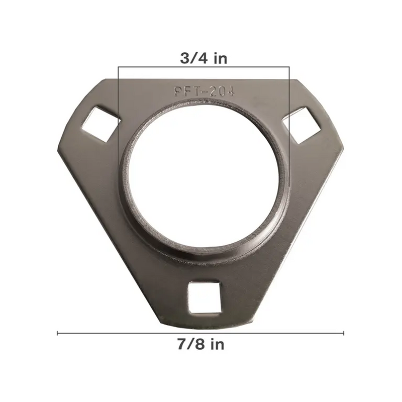 Steel 3 Bolt Flange, 3/4"-zoom-