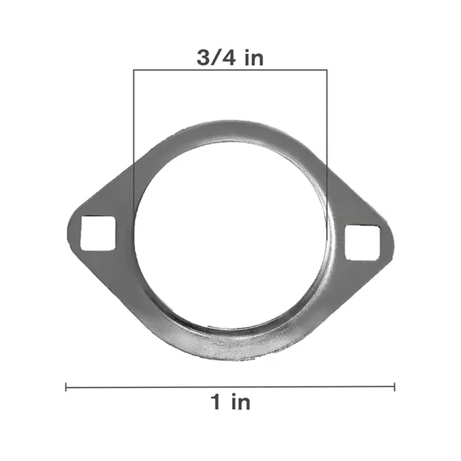 Steel 2 Bolt Flange, 3/4"-zoom-1