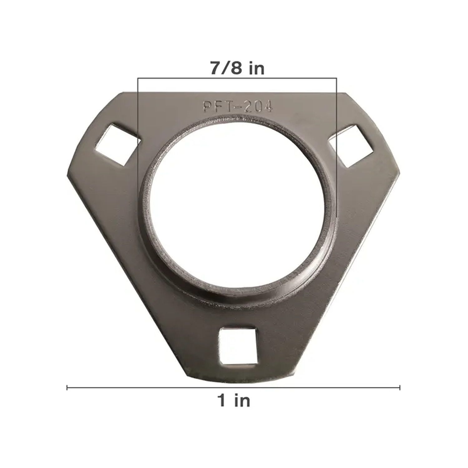 Steel 3 Bolt Flange, 7/8" - 1"