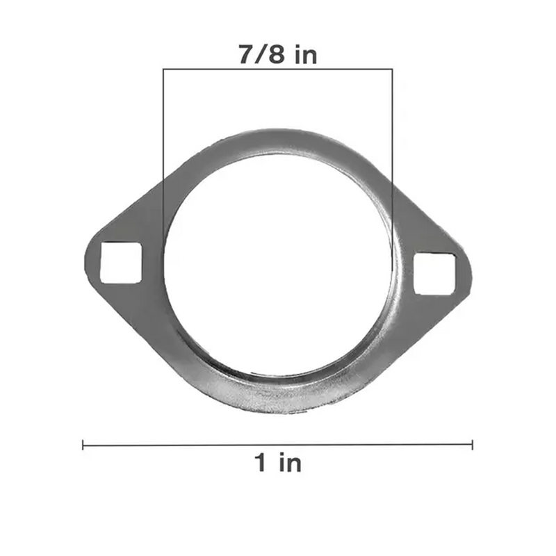 Steel 2 Bolt Flange, 7/8" - 1"-zoom-
