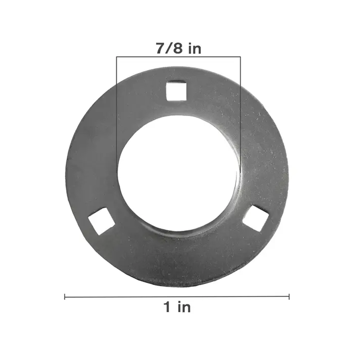 Steel 3 Bolt Flange, 7/8" - 1"-zoom-1