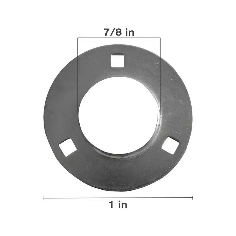 Steel 3 Bolt Flange, 7/8" - 1"-zoom-