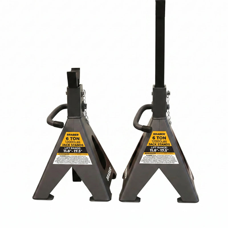 6 Ton Jack Stands, Set of 2-zoom-