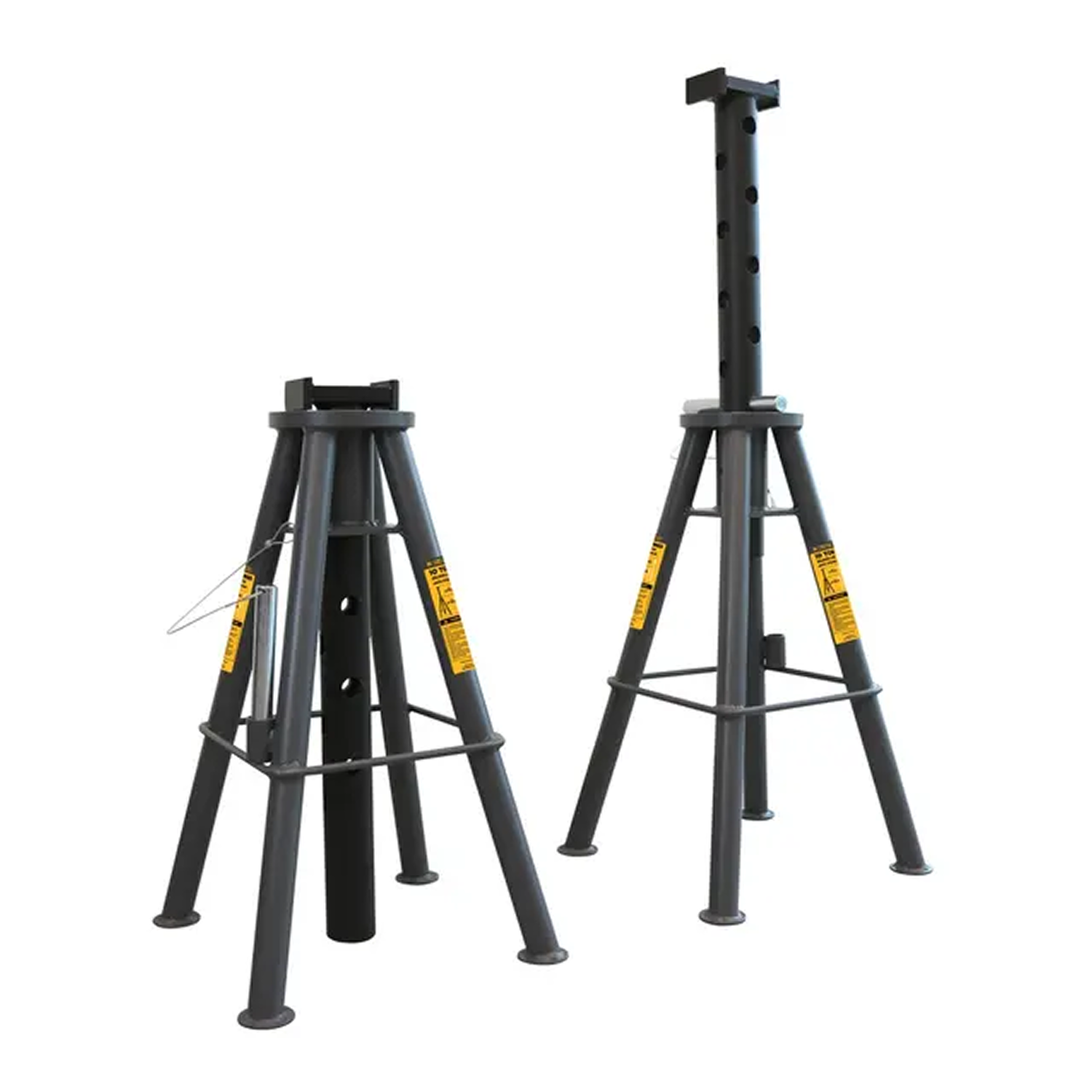 10 Ton Tall Pin Style Jack Stands, Set of 2