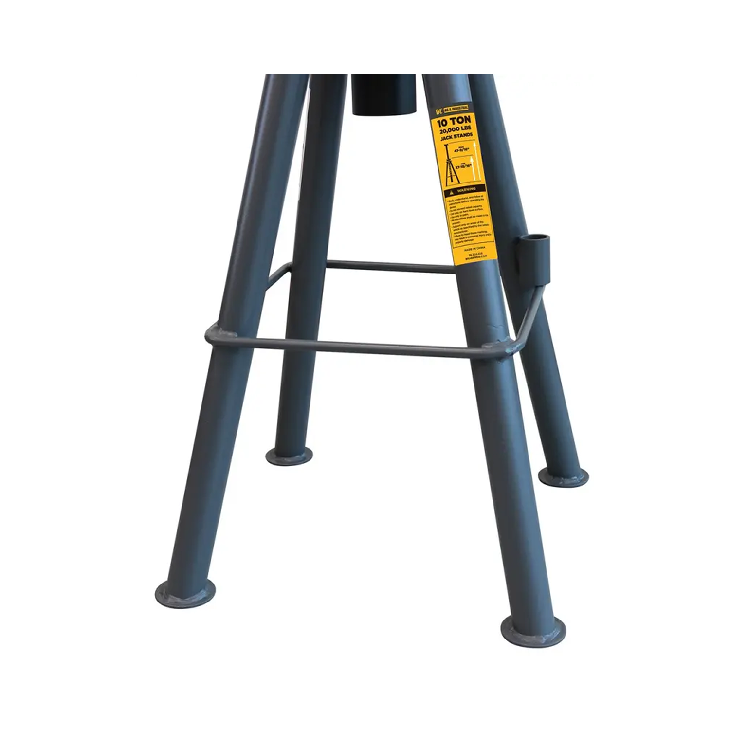 10 Ton Tall Pin Style Jack Stands, Set of 2-3