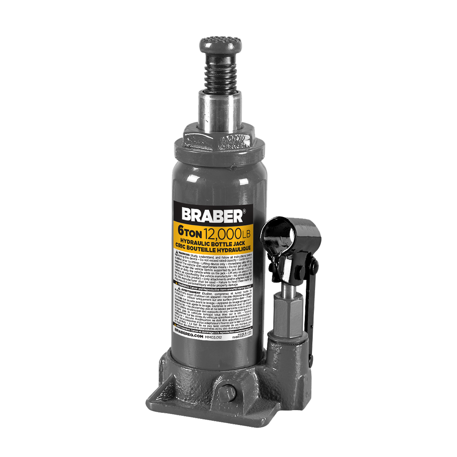 6 Ton Hydraulic Bottle Jack
