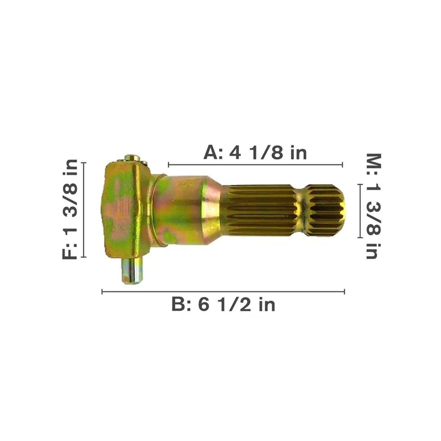 PTO Adapter Extender 1-3/8" 6-Spline to 21-Spline 4-1/2" Quick-Disconnect – 502PA