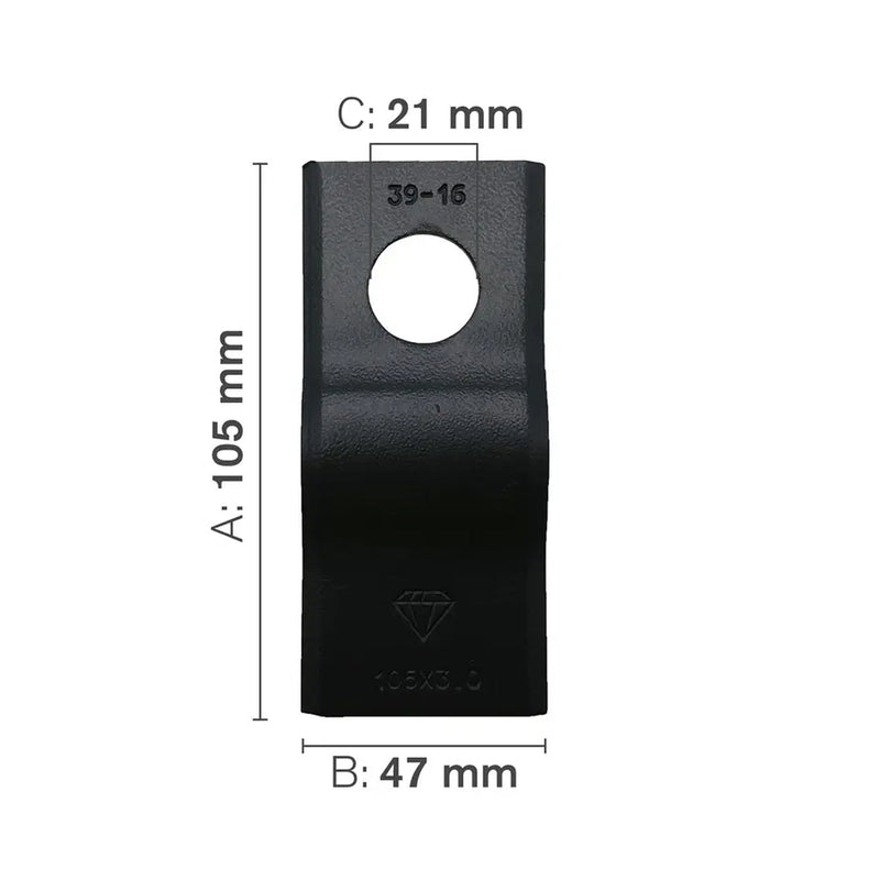 Reversible Hay Mower Blade-zoom-