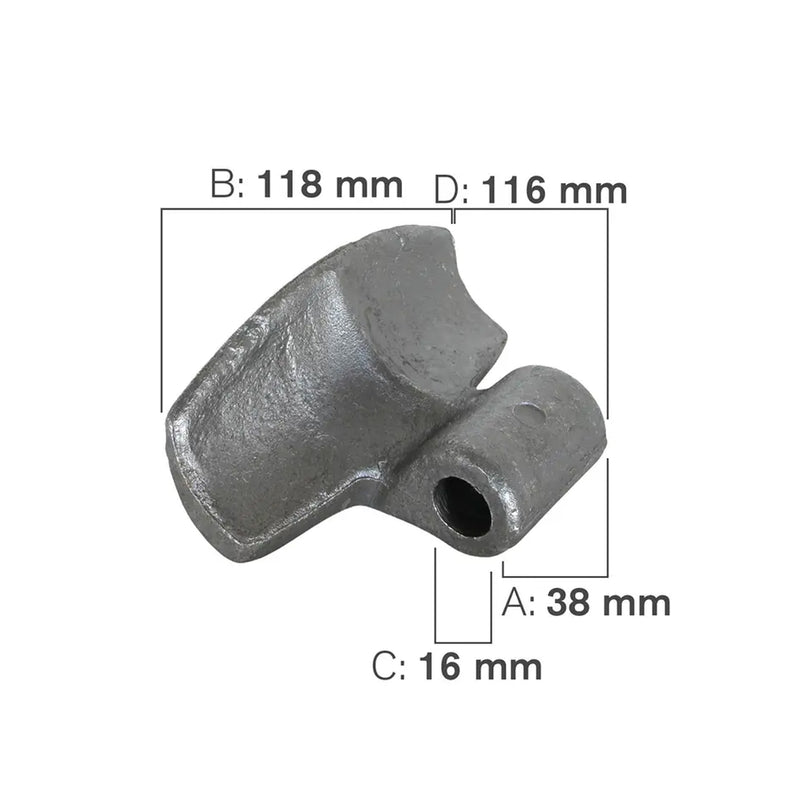 Forged Flail Mower Hammer, Rears-zoom-