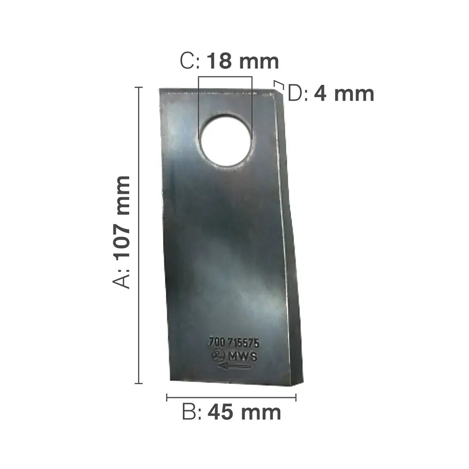 Hay Mower Blade, High Lift CCW-1