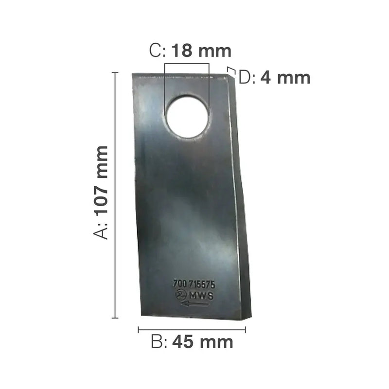 Hay Mower Blade, High Lift CCW-zoom-