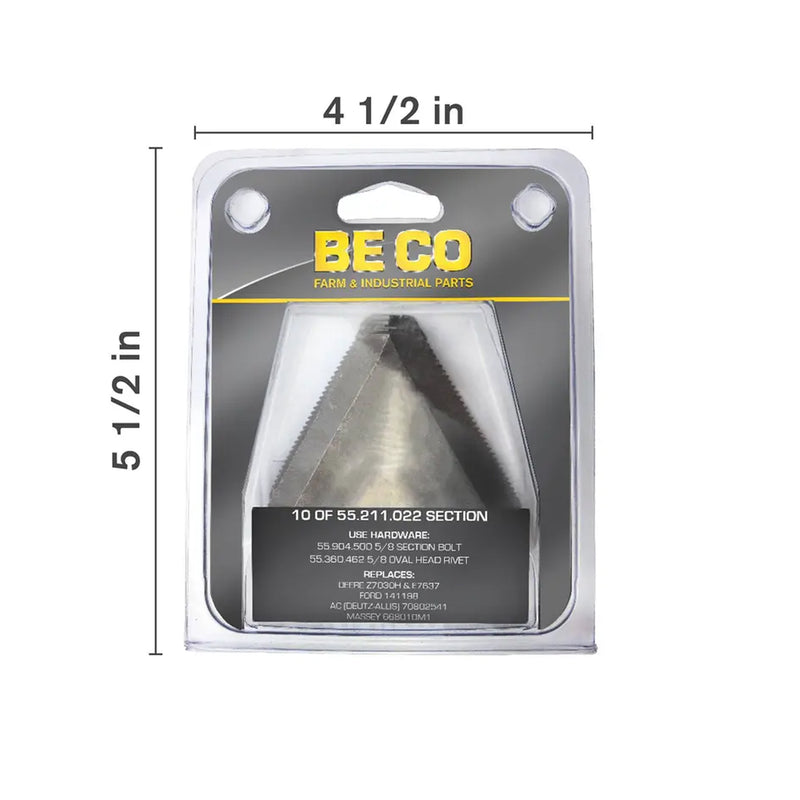 Extra Heavy Under Serrated Black Sickle Section Knife Kit-zoom-