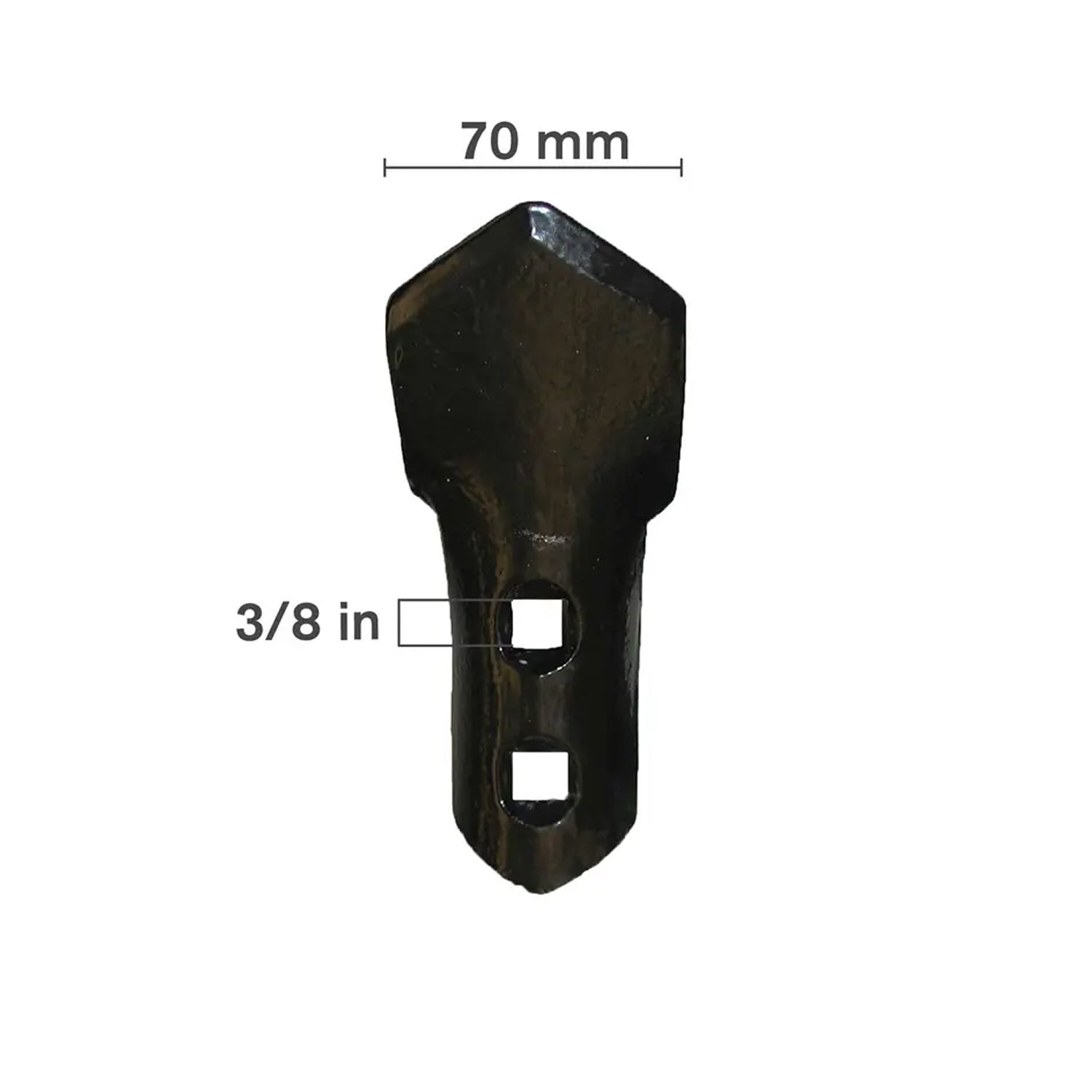 2-3/4" x 6 mm 2-Hole C-Shank Sweep