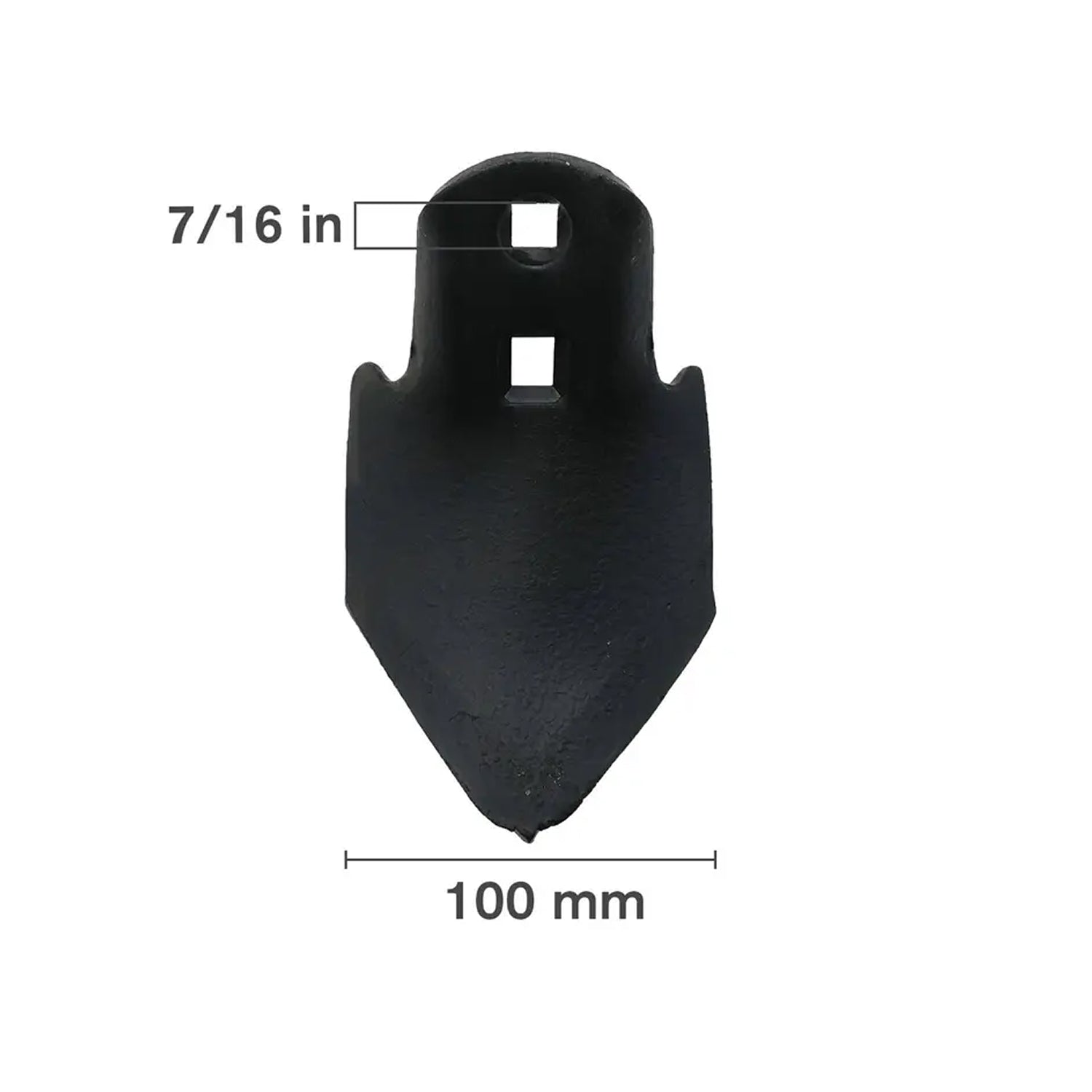 4" 2-Hole C Shank Sweep